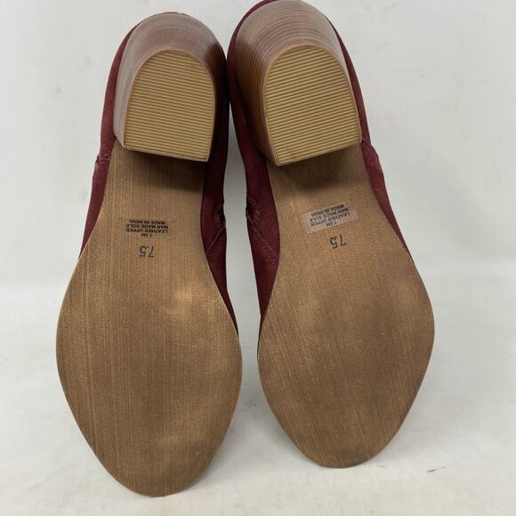 Diba Womens Sleek Bootie Burgundy Suede Ankle Boots Size 7.5 - Picture 7 of 9